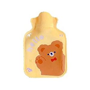 DieffematicRSD Warmwaterkruik Mini-warmwaterkruik Warm schattig warm waterzakken Herbruikbare handheld waterzak Warme kompreszak for binnen en buiten (Color : Yellow)