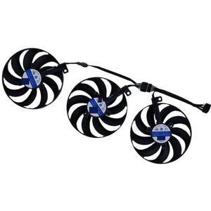3 stuks/set, videokaartventilator, CF9010U12S, FDC10H12S9-C, grafische koeler, voor ASUS voor TUF RX6700XT O12G voor GAMING, voor RTX3070 8G(CF9010U12S)