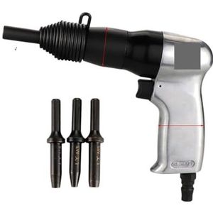 Pneumatic Rivet Gun Air Hammer Metal Handle Nailing Machine Fixed Semi-Hollow Rivet Heads Professional Tool Voor veel media(150s n 4 solid rods)