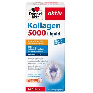 Doppelherz - Collageen 5000 Liquid - Voedingssupplement - 14 Sticks - Perziksmaak