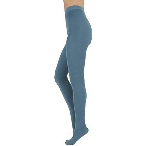 CALZITALY Kasjmierwollen panty, warme winterpanty, dikke panty, 150 den, | S, M, L, XL, XXL, 3XL, 4XL | Italiaanse kousen, Dusty Blauw, XL