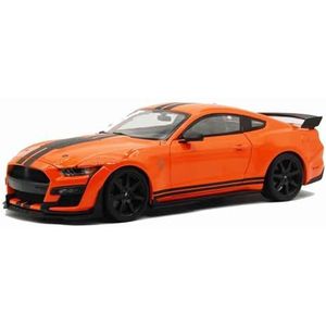 legering auto model speelgoed Voor Fo&rd 1:18 simulatie legering automodel simulatie automodel auto ornamenten speelgoed model ornamenten (Color : 2020 GT500 Orange 31388)