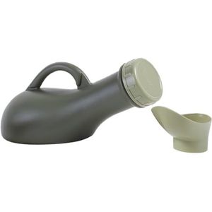 Aililong Urineflessen voor mannen en vrouwen, draagbaar urinoir, noodtoilet, herbruikbare mobiele kunststof urineflesje met deksel voor reizen, kamperen, onderweg, incontinentie-hulp