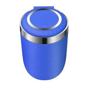 Auto-asbak Met Deksel, Duurzame Onderdelen, Uitneembare Binnenvoering. Draagbare Asbak(Blue)