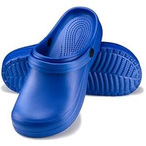 ESTRO Klompen Dames Tuinklompen Gom - Sanitaire Klompen Tuinschoenen Dames Gom Schoenen Zomer Muiltjes F07 (36 EU, Blauw)