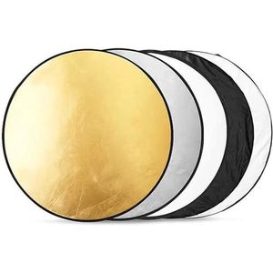 Draagbare opvouwbare ronde fotografie reflector fotostudio buiten licht diffuser schijf reflector (maat : 80 cm)