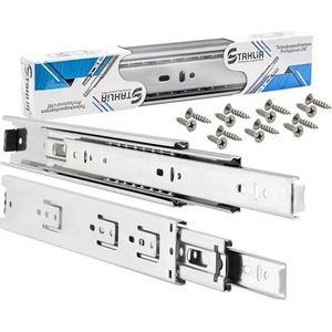 Stahlia Schuifladenrails VOLLEDIGE TREK 45mm (2 stuks) Telescopische rail 300 mm lengte uitschuifbare rails Uitschuifbare lade-geleiders ladegeleider