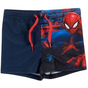 United Labels Marvel Spiderman zwembroek voor jongens, blauw rood, zwemshorts voor kinderen, zwembroek, blauw, 98-104