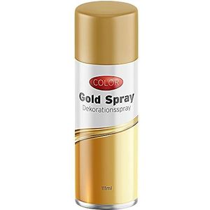 Decoratieve spray om te knutselen 111ml | spuitbus goud | Kerstmis glitterspray glansspray (1 x spuitbus goud)