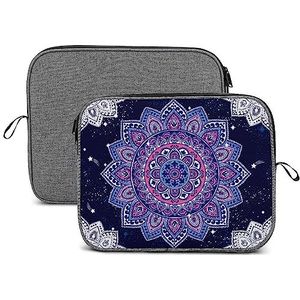 Indian Floral Paisley Ornament Patroon Laptop Sleeve Case Beschermende Notebook Draagtas Reizen Aktetas 13 inch