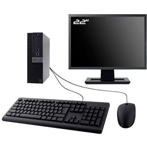 PC Dell 3040 SFF Display 22 inch Intel I7-6700 RAM, 16 GB SDD 240 GB HDMI WiFi W11 (gereviseerd)