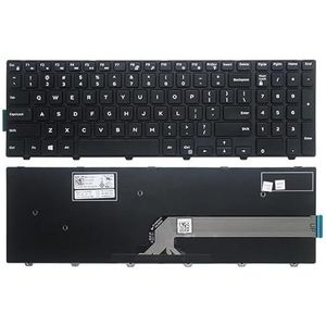 Toetsenbord voor Inspiron 15 3000 5000 0KPP2C SN8234 490.00H07.0L01 SG-63510-XUA 0JYP58 MP-13N7 0HHCC8 OG7P48 RU/Engels(Black no backlit)