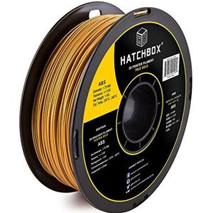 HATCHBOX ABS 3D-printerfilament, dimensionale nauwkeurigheid +/- 0,03 mm, spoel van 1 kg, 1,75 mm, goud