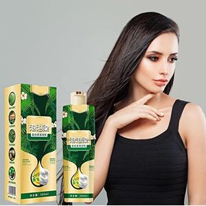Instant Brown Black Hair Dye Shampoo - Plantaardige Natuurlijke Ingrediënten Bio Hair Color 100% Coverage Unisex Langdurige Kleur 200ml