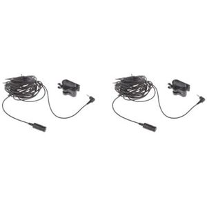 Tityvirnix 2 set DNX-9960 2.5mm Externe Microfoon voor Auto Pioneer Stereos Radio Ontvanger