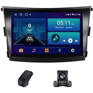 Draadloze Carplay Android 14 Autoradio 2 Din geldt voor SsangYong Tivoli 2015-2019 9Inch Autoradio met GPS-navigatie WIFI FM-radio/Achteruitkijkcamera+Stuurwielbediening(X1)