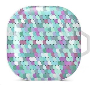 Pailletten Zeemeermin Sparkle Glitter Oordopjes Hoesje Compatibel met Samsung Hard Shell Beschermhoes Wit-Stijl