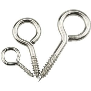 Schroefhaken Zelftappende schroefooghaken roestvrij staal nr. 1-16 10-30 stuks(Ring,NO.14 10pcs)