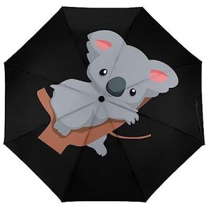 Leuke Baby Koala Compact Automatische Reizen Paraplu Winddicht Opvouwbare Paraplu Grote Regen Paraplu Automatische