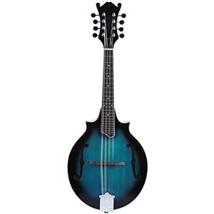 Zengxue Multicolor Mandolin Double Cutaway 8 String Western Musical Instrument Sparren Panel Rose Fingerboard Mandoline instrument (Color : Blue)