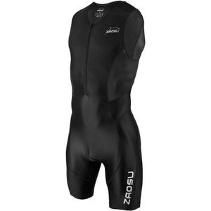 ZAOSU Heren Trisuit Z-Revolution | Triatlonpak eendelig met licht zitkussen voor wedstrijd en training, kleur: zwart, maat: 3XL