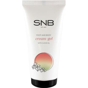SNB Professional Voetcrème met kruidnagelolie, 50 ml, hydraterende voetbalsem met aloë vera, glycerine en menthol, verfrissende verzorging voor vermoeide en droge voeten, voetverzorging