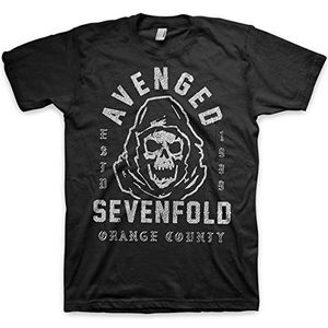 Avenged Sevenfold Unisex Tee So Grim Orange County - Medium - Black
