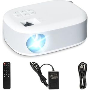 LQWELL® Miniprojector, Full HD 1080P Draagbare Projector Ondersteund, 15000L Videoprojector, Voor Thuisbioscoop/XBOX/PS5/PS4/PC/Mobiele Telefoon, Compatibel Met HD/USB/AV/Hoofdtelefooninterface