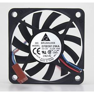 Original EFB0612MA 6CM 12V 0.12A 3Pin chassis power CPU cooling fan