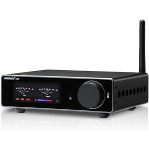 AIYIMA A80 eindversterker DAC TPA3255D2 stereo HiFi 2.0 kanaal klasse D Bluetooth versterker 300 W x 2 decoder ESS9038Q2M met PC-USB coaxiale optische TRS RCA-ingang