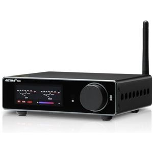 AIYIMA A80 eindversterker DAC TPA3255D2 stereo HiFi 2.0 kanaal klasse D Bluetooth versterker 300 W x 2 decoder ESS9038Q2M met PC-USB coaxiale optische TRS RCA-ingang