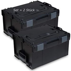L-BOXX® 238 Bosch Sortimo zwart leeg 2 stuks gereedschapskoffer transportbox zwart