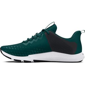 Under Armour UA Charged Engage 2 trainingsschoenen voor heren, technische prestaties, 405 Hydro Teal Zwart High Vis Yellow, 44 EU