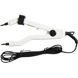 1Pc Fusion Iron Heat Connector Hair Extensions Machine Verstelbare Temperatuur Mini Verwarming Tip Keratine Bonding Tools Efficiënte Tijdbesparing(White)