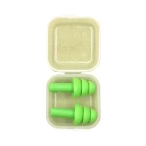 Zachte Siliconen Oordoppen Isolatie Oordopjes Anti Ruis Snurken Slaappluggen voor Reizen Ruisonderdrukking (Willekeurige Kleur Groen)