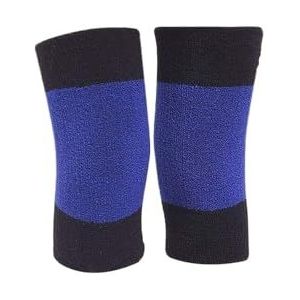 Knieondersteuning, Unisex Katoenen Kniebeschermers For Warmte En Beenondersteuning For Fitness En Dans Kniebandages(Blue-a)
