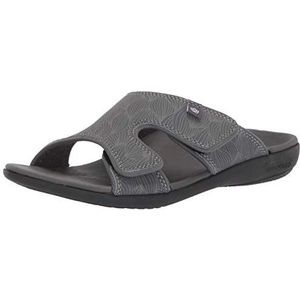 Spenco Women's Wave Slide Sandal, Black, 9 Wide