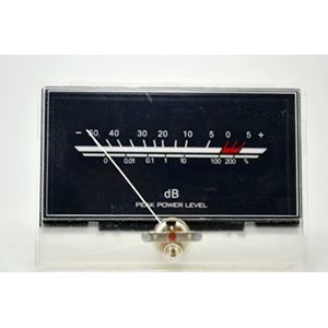 Q-BAIHE VU Meter Level Meter Audio Volume dB Meter Level DB P-134-1 Witte achtergrondverlichting