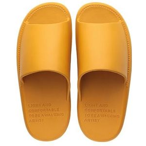 Bathroom slippers， EVA-badsandalen for dames in de zomer - lichtgewicht pantoffels for thuis en in de badkamer,House slippers(Yellow,35 EU)