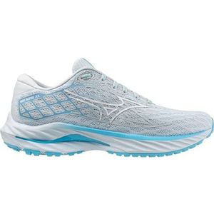 Mizuno Wave Inspire 20 hardloopschoenen voor dames, Plein Air White River Blue, 40.5 EU