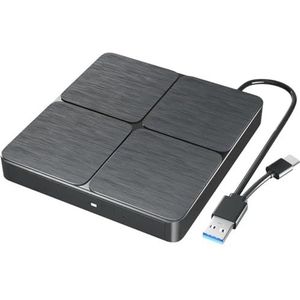 Externe schijf Draagbare 3D optische schijven CD DVD ROM Lees- en schrijfbrander Compatibel met Windows XP/7/8/10/11 MacOS