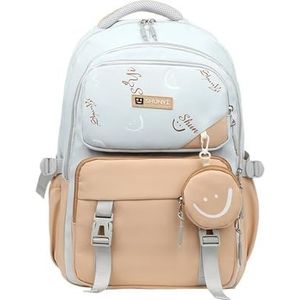 Middelbare school student school rugzak met handtassen schooltassen meisjes kinderen schooltas basisschool rugzak reis student boekentas(Sky blue)