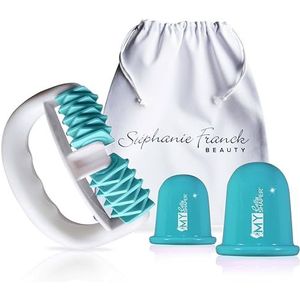 Stephanie Franck Beauty Set 1 - een massageroller, twee zuignap S + L (groen)