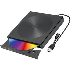 USB Extern DVD-station CD-speler Lezer DVD-ROM CD-ROM USB3.0/USB2.0/Type C Externe DVD-speler Heldere Beeldkwaliteit Stabiele Audio(USB3.0 Type C-02)