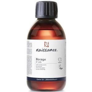 Naissance Bernagieolie (Nr. 226) 225ml - Natuurlijk, Koudgeperst Bernagie-Olie voor Huid, Haar, Lichaam, Gezicht
