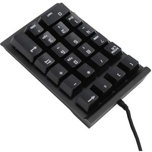 Mechanisch Numeriek Toetsenblok, 22 Toetsen LED NumLock-indicator Driver Gratis Numeriek Toetsenblok voor Financiën (BLACK)