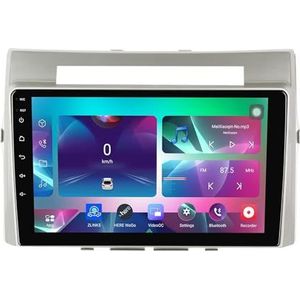 9"" Android 14 Touchscreen Autoradio 2 din met AHD Omgekeerd beeld Bediening op het stuur Bluetooth GPS navigatie Draadloze CarPlay voor Toyota Verso 2004-2009(Q300(4+64G))