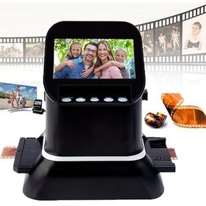 USB/Sd-Filmdiascanner, Filmscanner Met Hoge Resolutie + 4,3'' Lcd-Scherm, Converteert 120/135/126/127 Negatief En Dia's Naar Digitale Jpeg