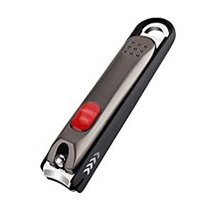 JINGYAN nagelknipper Nail Clippers Bestand Roestvrijstalen Anti Splash Teennot Cutter Vingernagel Schaar Trimmer Manicure Tools met gebogen mes(S)