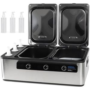 Habys Hot Stone Warmteapparaat, steenverwarmer, olieverwarmer, verwarmingstoestel, verwarmingstoestel, 3 warmtezones, voor massage, spa, cosmetica en therapie